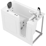 Safe Premier 52.75 in. x 60 in. x 26 in. Right Drain Walk-in Whirlpool Bathtub in White - Super Arbor