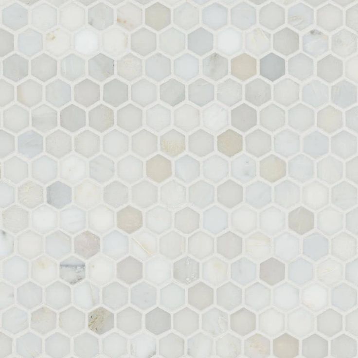 MSI Greecian White Mini Hexagon 12 in. x 12 in. x 10mm Polished Marble Mesh-Mounted Mosaic Tile (10 sq. ft. / case)