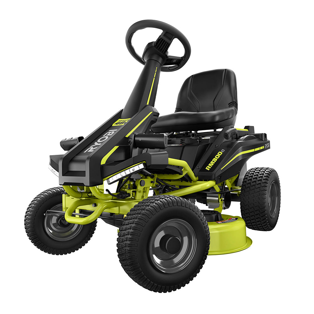 RYOBI 30 in. 50 Ah Battery Electric Rear Engine Riding Mower (RY48130)