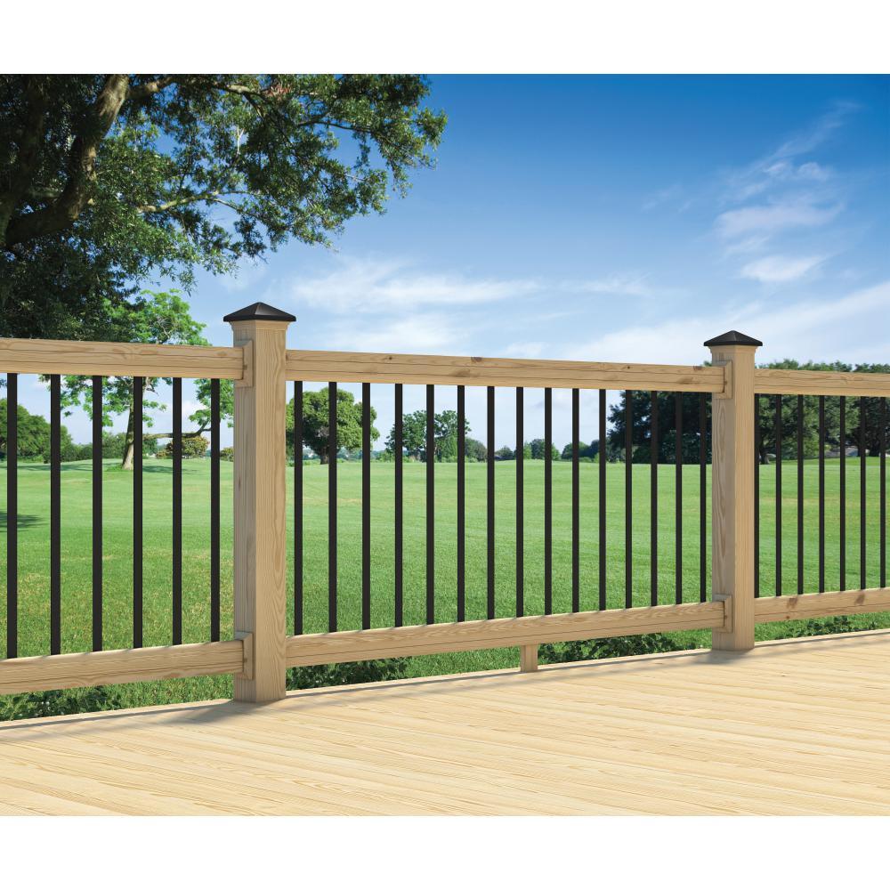 32-1/4 in. x 3/4 in. Black Matte Steel Contemporary Baluster Bulk Pack (30-Pack) - Super Arbor