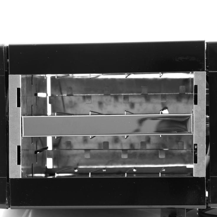 2-Slice Black Wide Slot Toaster