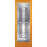 30 in. x 80 in. 1 Lite Preston Zinc Smooth Primed MDF Interior Door Slab - Super Arbor