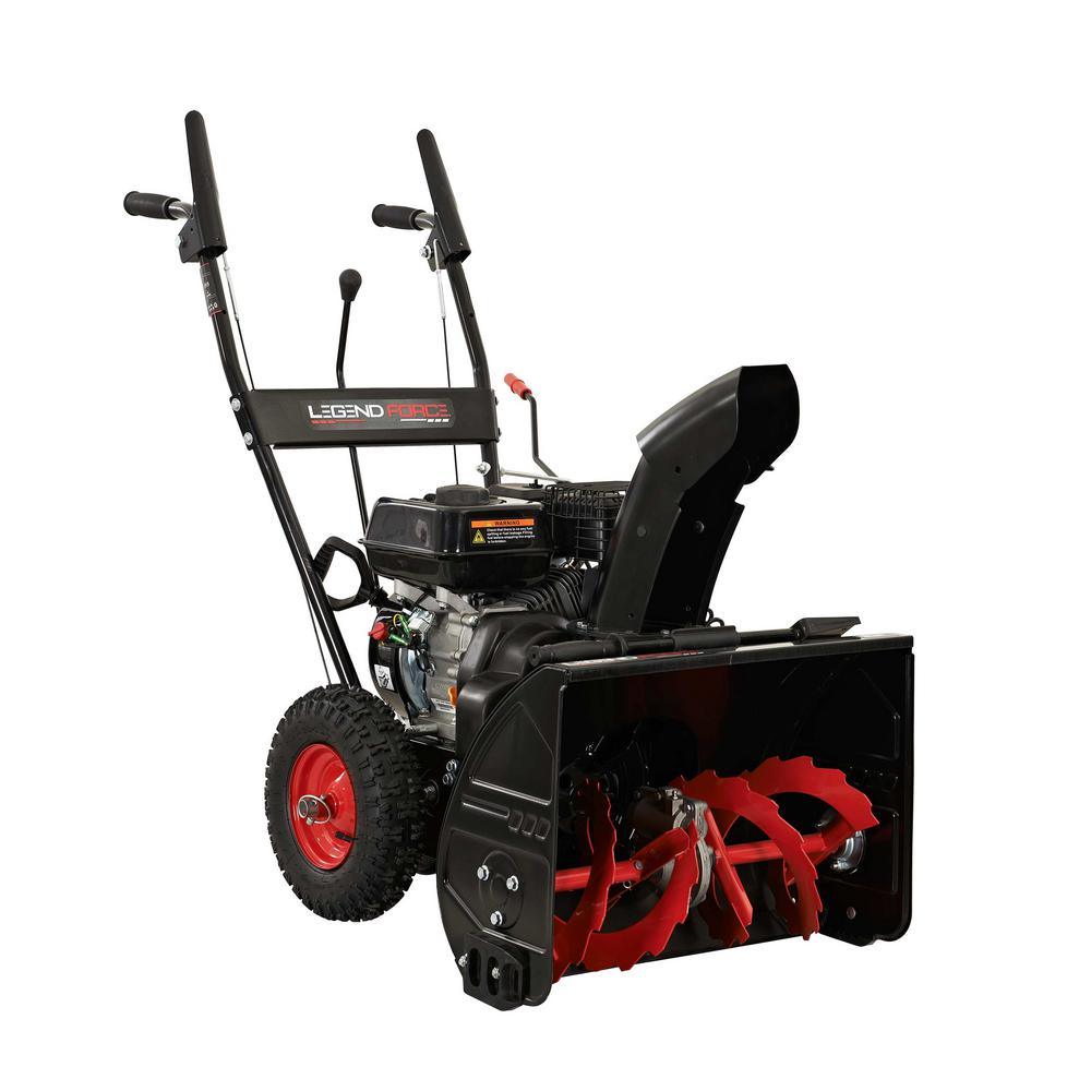 24 in. Two-Stage Gas Snow Blower with Electric Start - Super Arbor