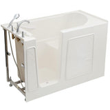 Builder's Choice 53 in. Left Drain Quick Fill Walk-In Soaking Bath Tub in White - Super Arbor