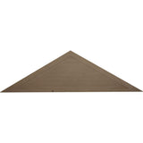 72 in. x 21 in. Triangle Primed Polyurethane Paintable Gable Louver Vent - Super Arbor