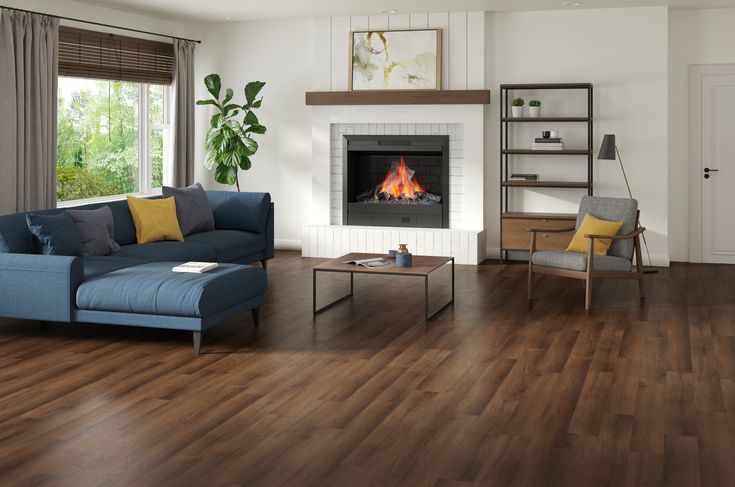 Style Selections Penny Oak 6-mil x 6-in W x 48-in L Water Resistant Interlocking Luxury Vinyl Plank Flooring