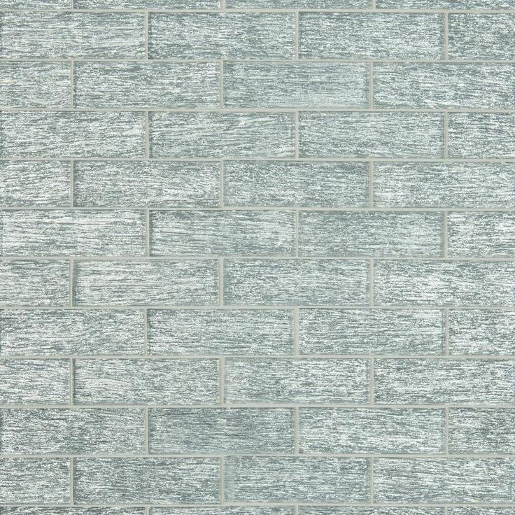 MSI Chilcott Bright Subway 11.81 in. x 11.81 in. x 8mm Textured Glass Mesh-Mounted Mosaic Tile (9.7 sq. ft. / case)