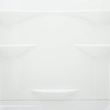 Varia 30 in. x 60 in. x 76 in. AcrylX Acrylic Finished 4-Piece Bath and Shower Kit with Right Drain in White