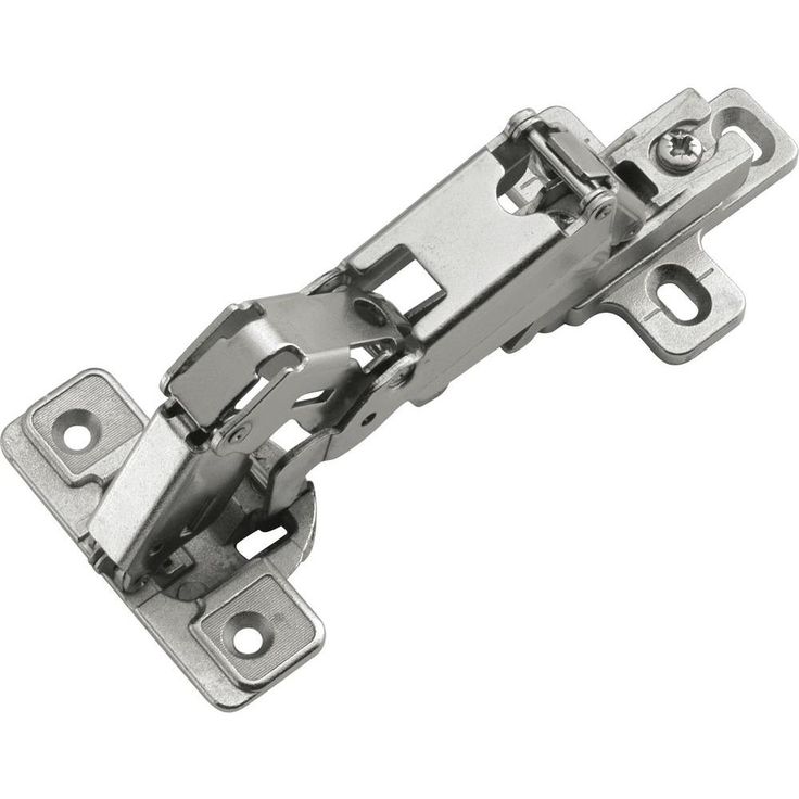2 in. x 0.5 in. Bright Nickel 165 Degree Opening Euro Full Overlay Hinge