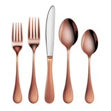 Rain 18/10 Stainless Steel Flatware 20-Piece Set, Antique Copper Finished, Service for 4