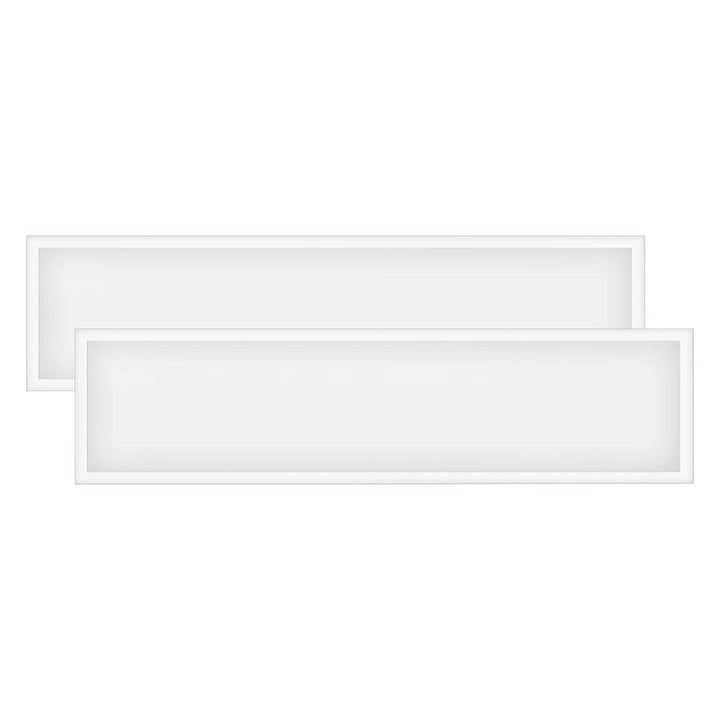 1 ft. x 4 ft. 40-Watt 5000K White Integrated Ceiling LED Flat Panel Light (2-Pack)