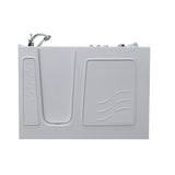 52.75 in. Walk-In Whirlpool Bathtub in White with 1.6 GPF Single Flush Toilet - Super Arbor
