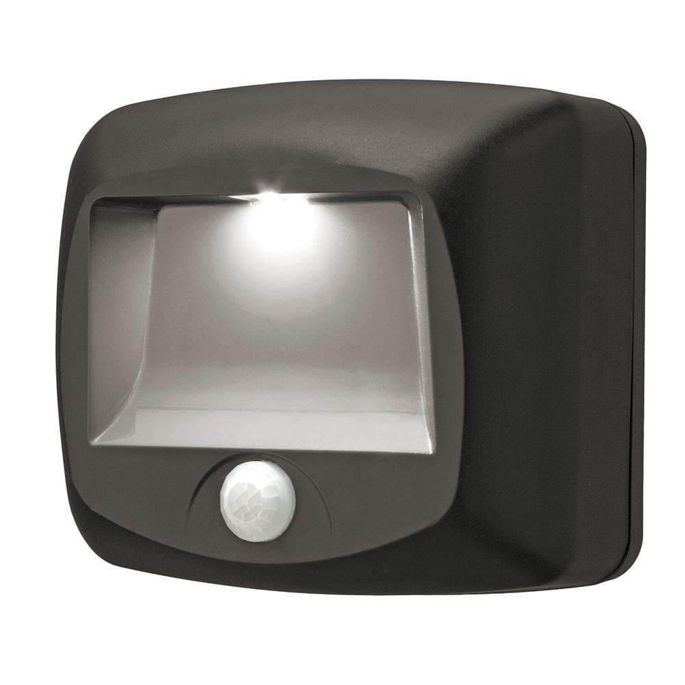 Outdoor 35 Lumen Battery Powered Motion Activated Integrated LED Step/Deck/Stair Light, Brown (2-Pack) - Super Arbor