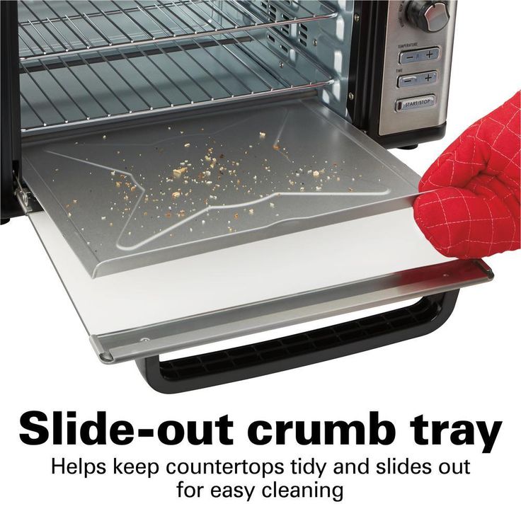 1500 W 6-Slice Stainless Steel Digital Countertop Oven with Convection and Rotisserie