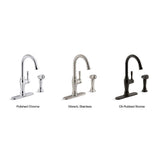 Arsdale Single-Handle Standard Kitchen Faucet with Swing Spout and Sidespray in Oil-Rubbed Bronze - Super Arbor