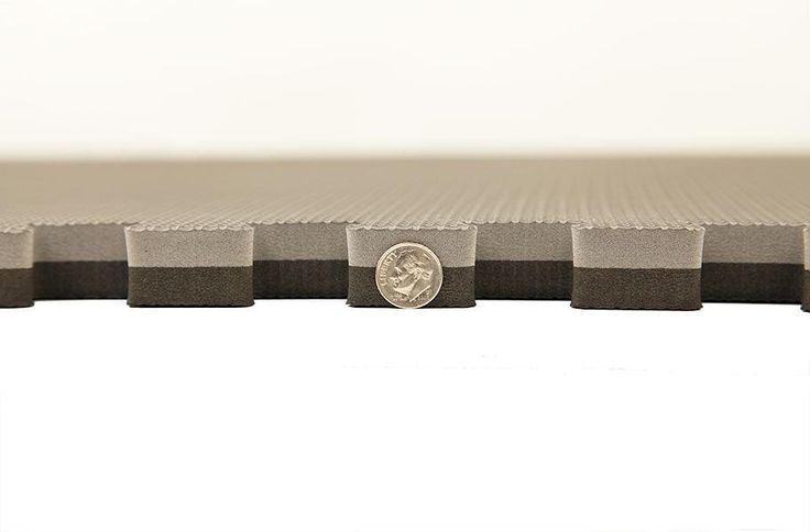 FlooringInc 2'x2' Jumbo Soft Foam Tiles (1 Black Grey) - Great for MMA Flooring, Kid's Flooring, Gym Flooring