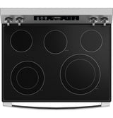 GE 30 in. 5.3 cu. ft. Electric Range with Self-Cleaning Convection Oven in Stainless Steel