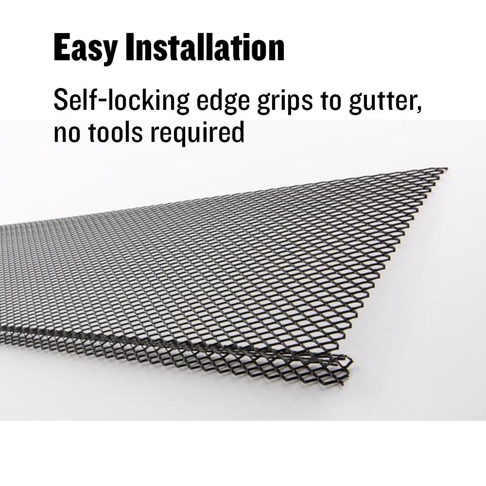 Metal Black Lock-in Gutter Guard
