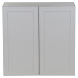 Cambridge Shaker Assembled 30x42x12.5 in. Wall Cabinet with 2 Soft Close Doors in White - Super Arbor