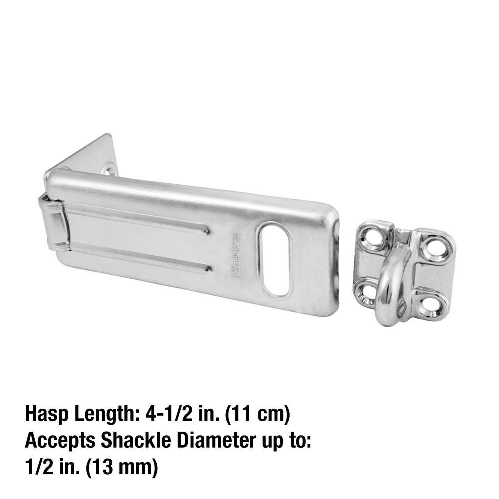 4-1/2 in. Hard Wrought Steel Body Hasp - Super Arbor