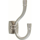 Izak 1-1/2 in. Satin Nickel Coat Hook