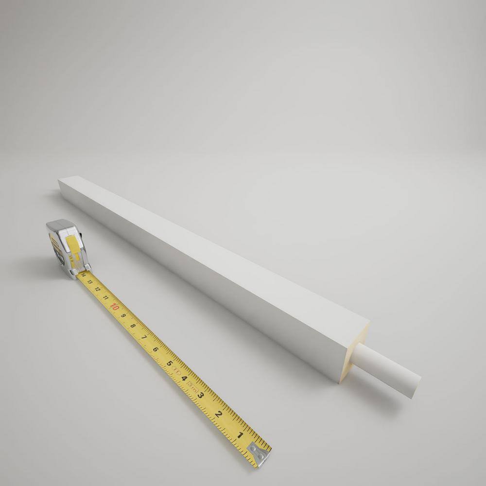 Ekena Millwork Endurathane 500 Series 28 in. H x 1.75 in. W White Resin Stair Baluster