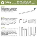 Ekena Millwork Endurathane 500 Series 28 in. H x 1.75 in. W White Resin Stair Baluster