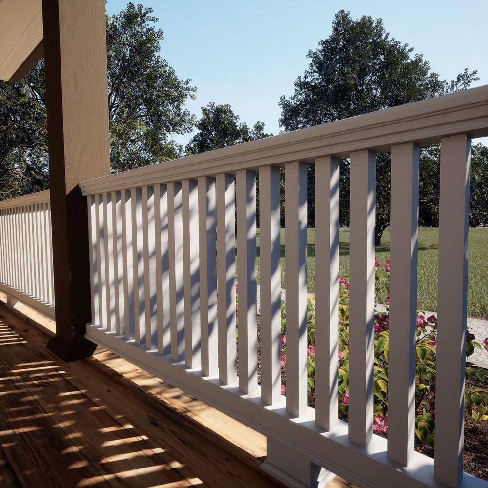 Ekena Millwork Endurathane 500 Series 28 in. H x 1.75 in. W White Resin Stair Baluster