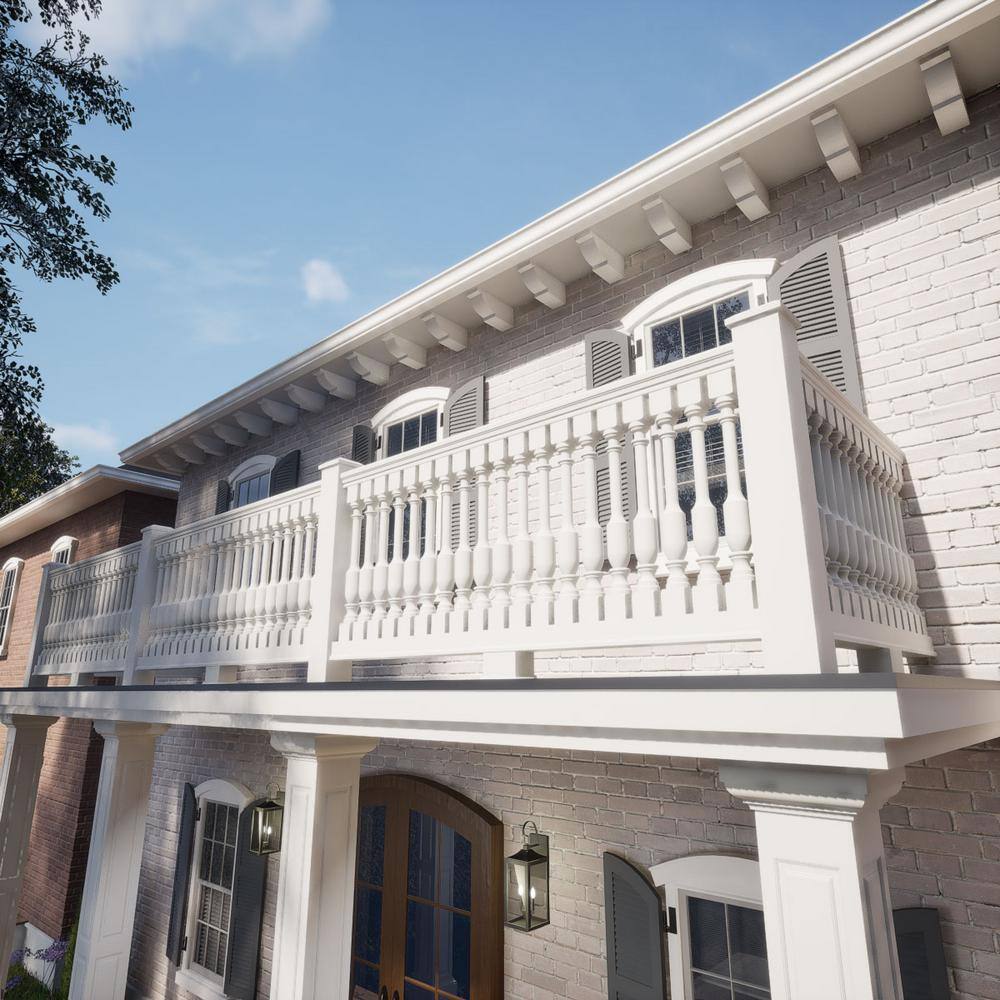 Ekena Millwork Endurathane 500 Series 28 in. H x 2.5 in. W White Resin Stair Baluster