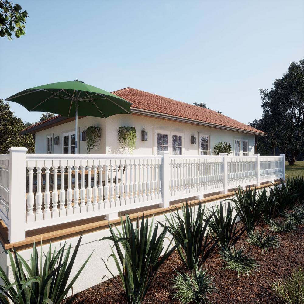 Ekena Millwork Endurathane 500 Series 28 in. H x 2.5 in. W White Resin Stair Baluster