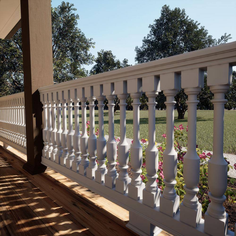 Ekena Millwork Endurathane 500 Series 28 in. H x 2.5 in. W White Resin Stair Baluster
