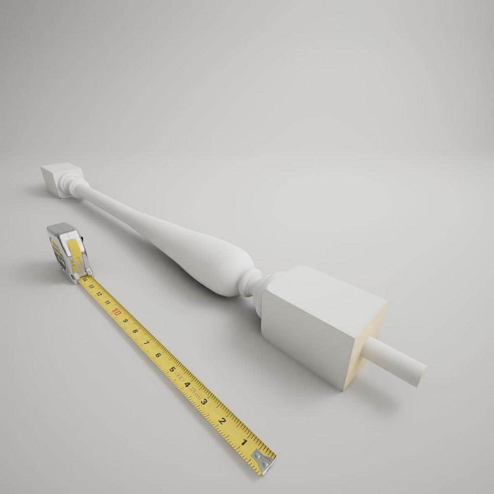 Ekena Millwork Endurathane 500 Series 32 in. H x 2.5 in. W White Resin Stair Baluster