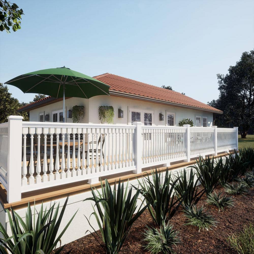 Ekena Millwork Endurathane 500 Series 32 in. H x 2.5 in. W White Resin Stair Baluster