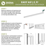 Ekena Millwork Endurathane 500 Series 32 in. H x 2.5 in. W White Resin Stair Baluster