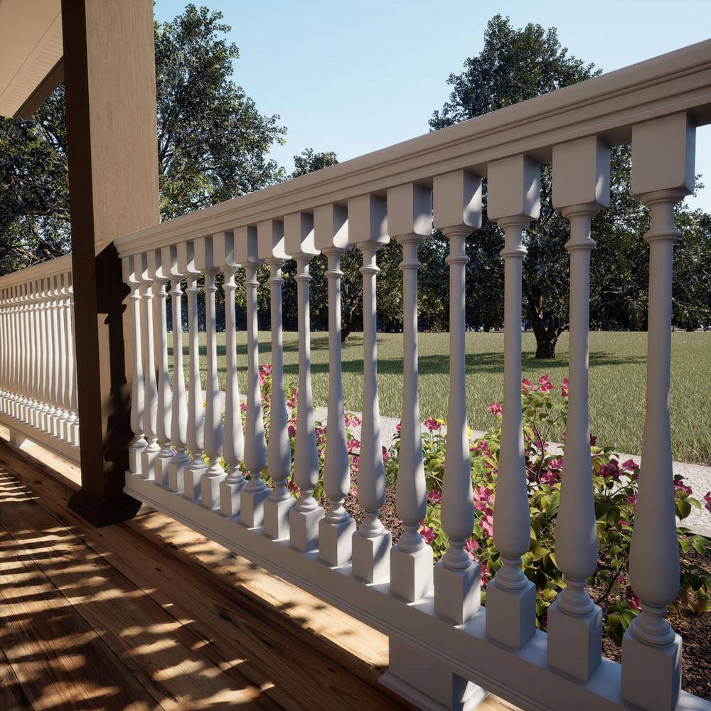 Ekena Millwork Endurathane 500 Series 32 in. H x 2.5 in. W White Resin Stair Baluster