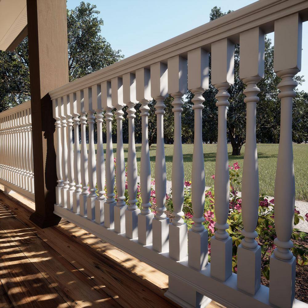 Ekena Millwork Endurathane 500 Series 36 in. H x 2.5 in. W White Resin Stair Baluster