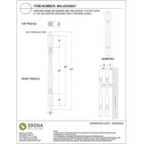 Ekena Millwork Endurathane 500 Series 36 in. H x 2.5 in. W White Resin Stair Baluster
