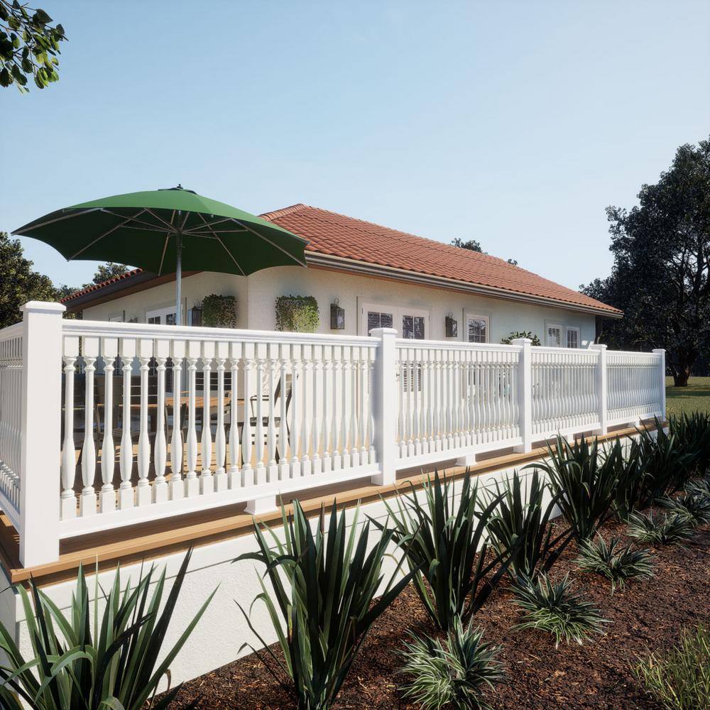 Ekena Millwork Endurathane 500 Series 36 in. H x 2.5 in. W White Resin Stair Baluster