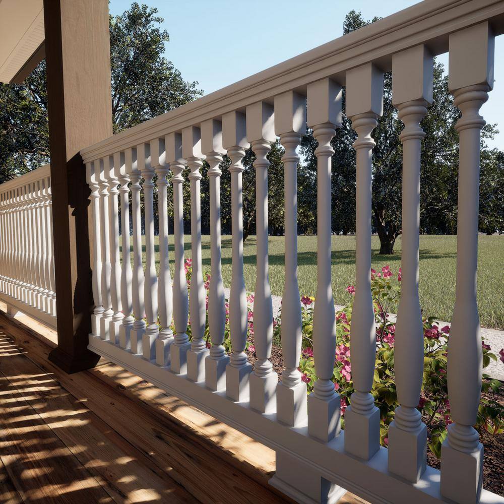 Ekena Millwork Endurathane 500 Series 36 in. H x 2.5 in. W White Resin Stair Baluster