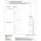 Ekena Millwork Endurathane 500 Series 36 in. H x 2.5 in. W White Resin Stair Baluster