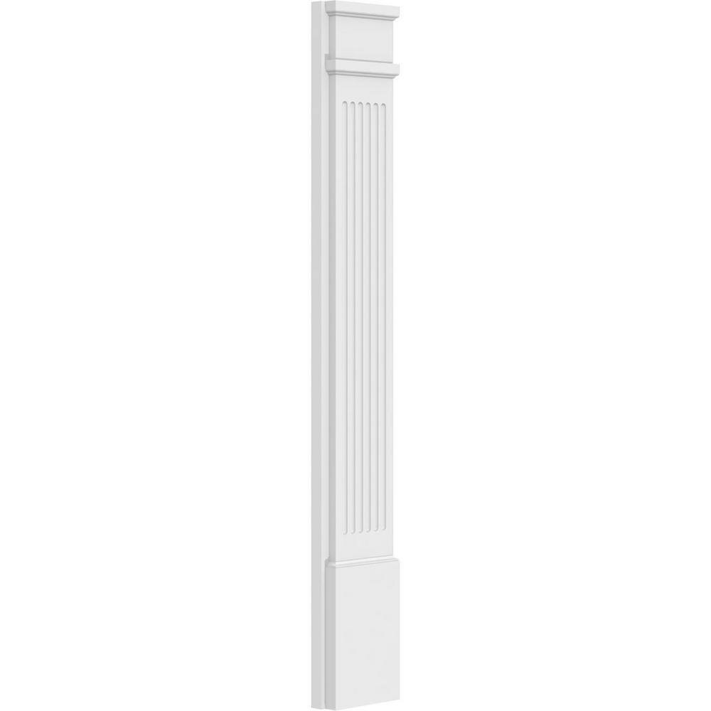 Ekena Millwork 2 in. D x 7 in. W x 48 in. L Primed Polyurethane Pilaster 1- Pack