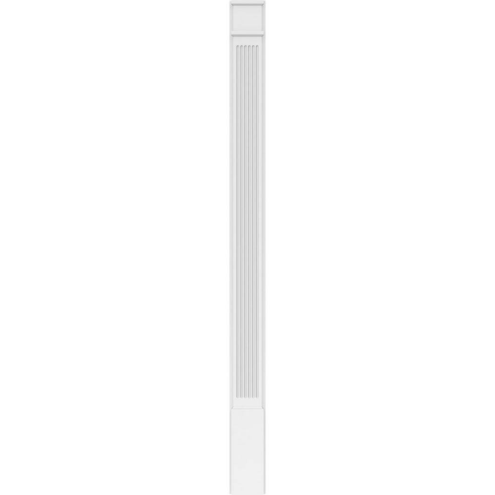 Ekena Millwork 2 in. D x 7 in. W x 96 in. L Primed Polyurethane Pilaster 1- Pack