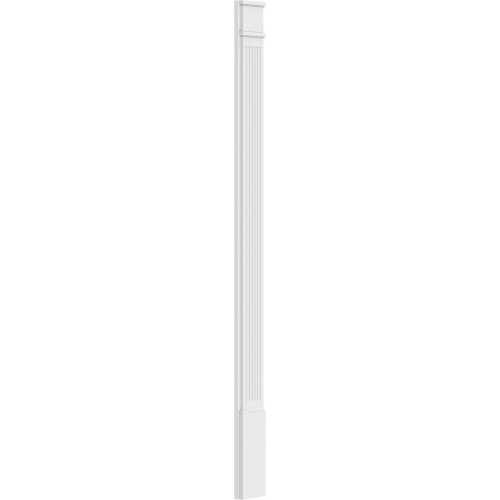 Ekena Millwork 2 in. D x 7 in. W x 96 in. L Primed Polyurethane Pilaster 1- Pack