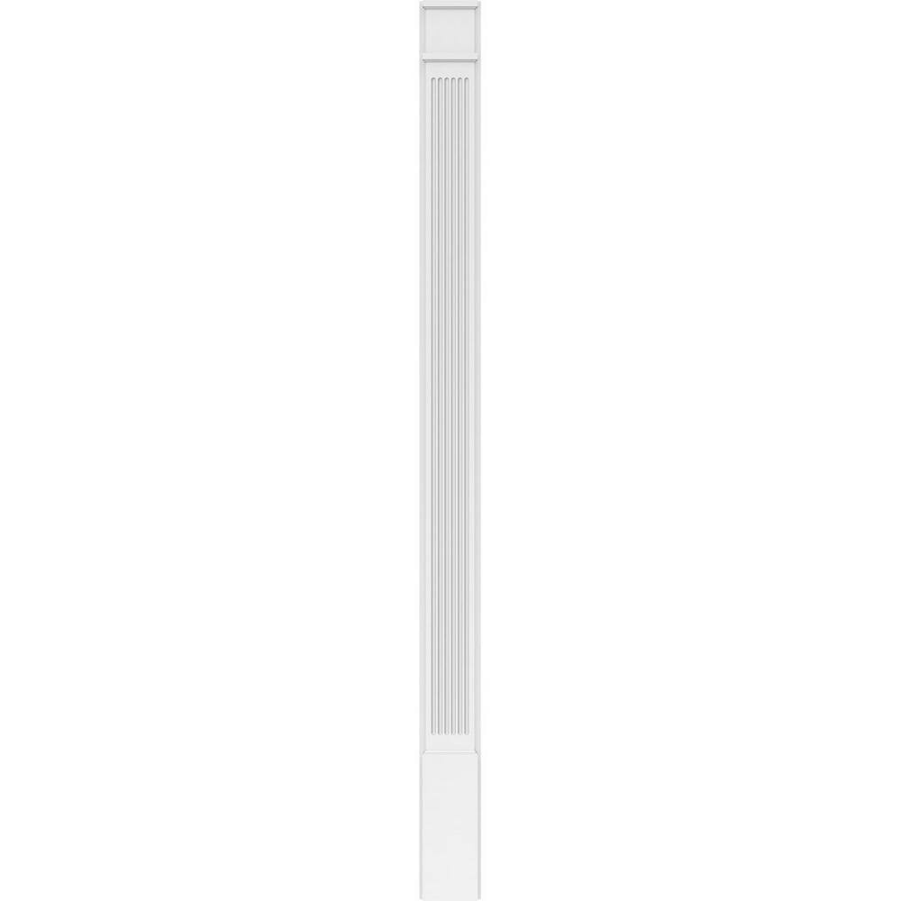 Ekena Millwork 2 in. D x 7 in. W x 102 in. L Primed Polyurethane Pilaster 1- Pack