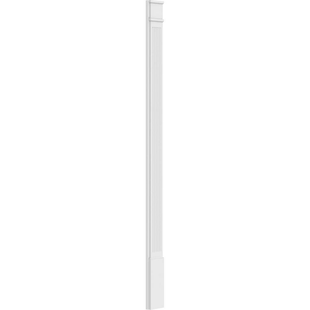 Ekena Millwork 2 in. D x 7 in. W x 102 in. L Primed Polyurethane Pilaster 1- Pack