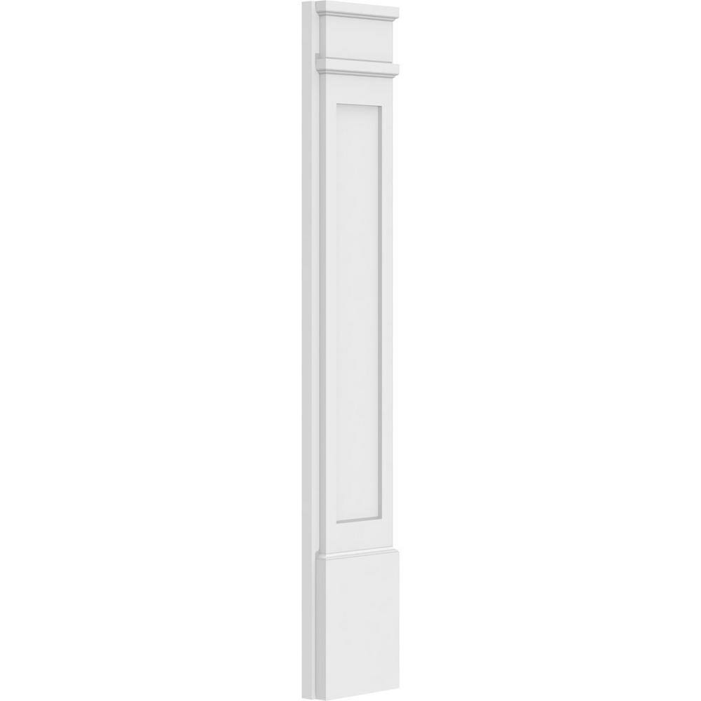 Ekena Millwork 2 in. D x 8 in. W x 48 in. L Primed Polyurethane Pilaster 1- Pack