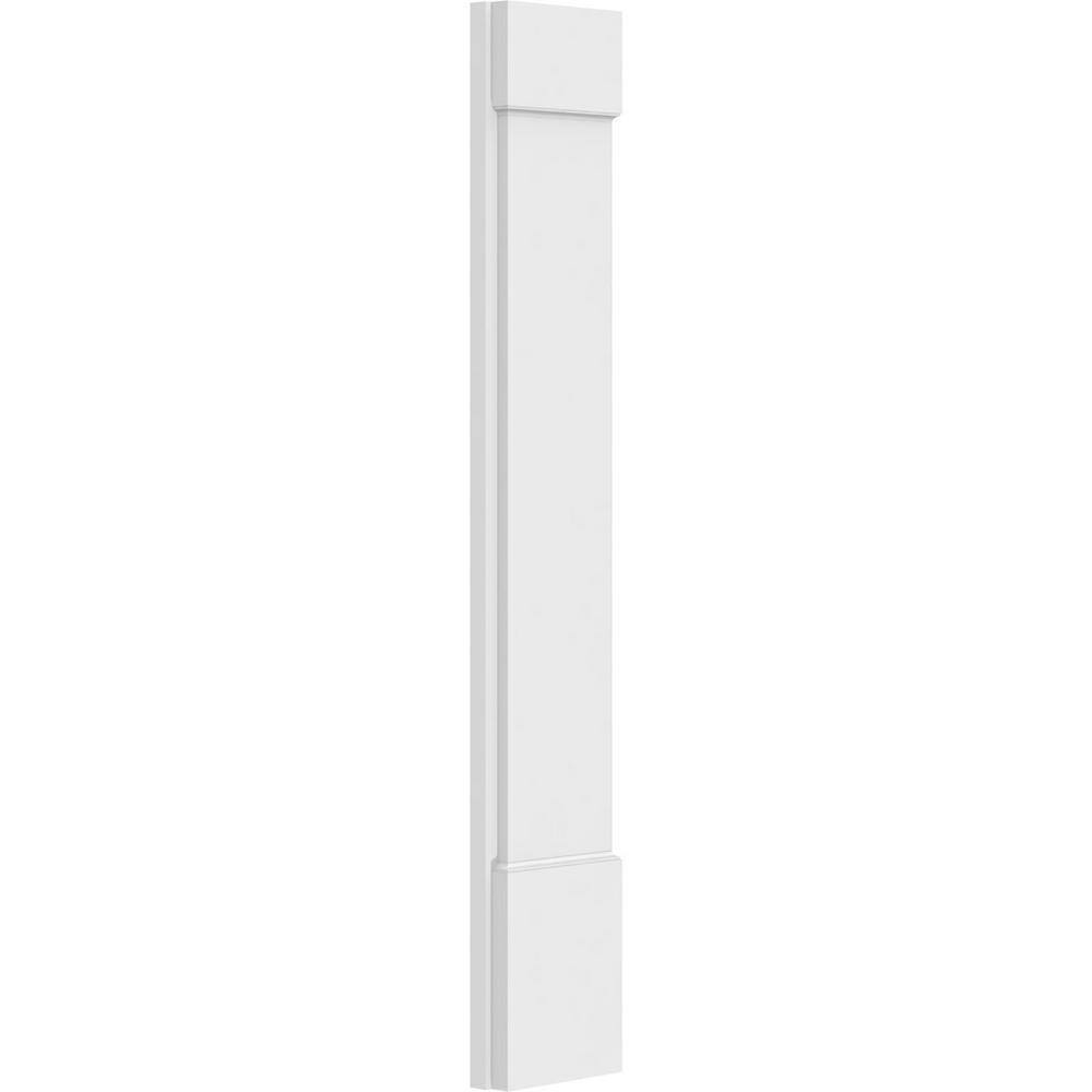 Ekena Millwork 2 in. D x 8 in. W x 48 in. L Primed Polyurethane Pilaster 1-Pack