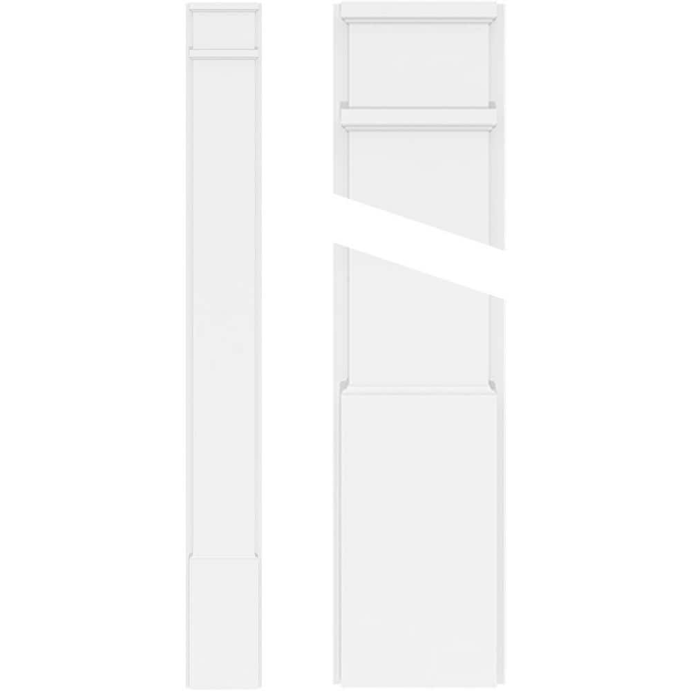 Ekena Millwork 2 in. D x 8 in. W x 48 in. L Primed Polyurethane Pilaster 1- Pack