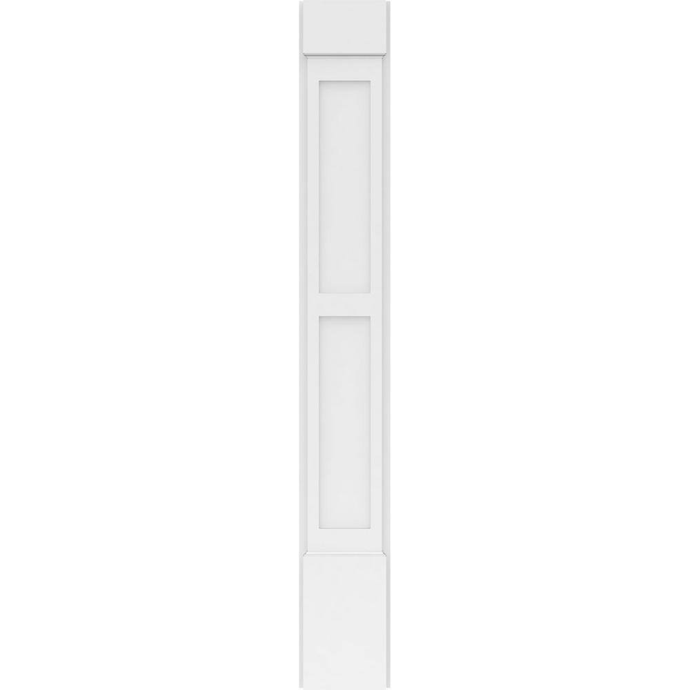 Ekena Millwork 2 in. D x 8 in. W x 60 in. L Primed Polyurethane Pilaster 1- Pack