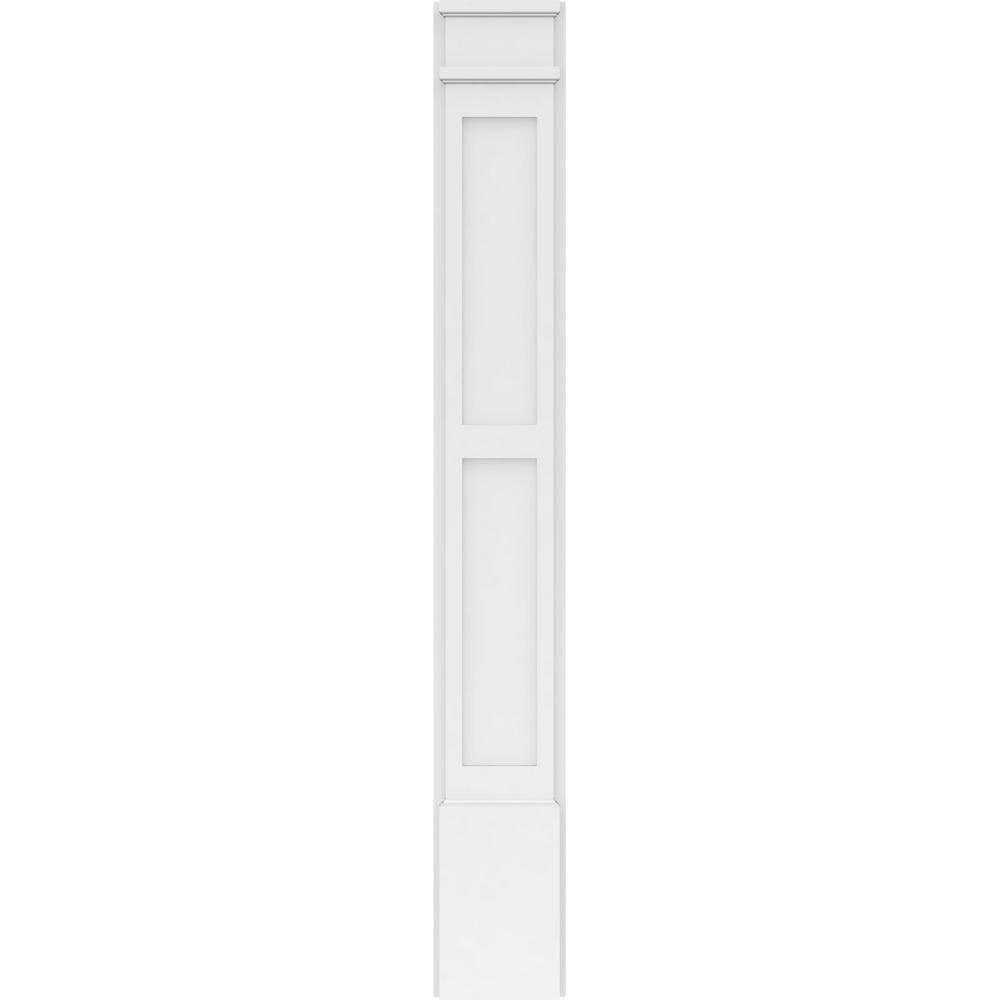 Ekena Millwork 2 in. D x 8 in. W x 60 in. L Primed Polyurethane Pilaster 1- Pack